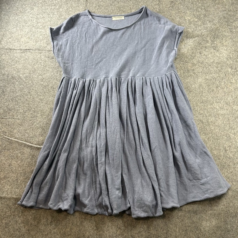 Urban Outfitters Womens XS Dress Mini Babydoll Knit Flowy Periwinkle Blue Casual